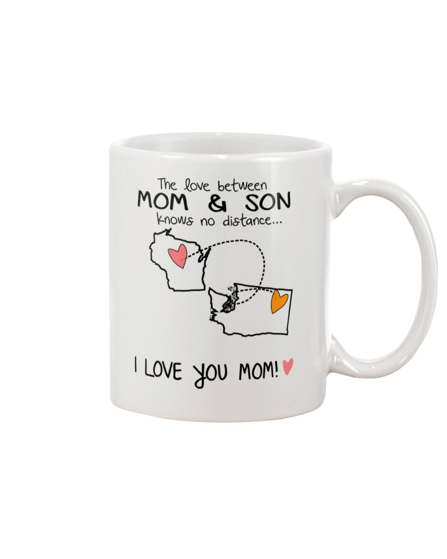 49 47 WI WA Wisconsin Washington Mom and Son D1 Mug