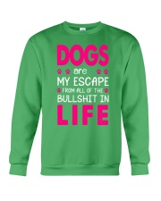 Dogs are my escape Crewneck Sweatshirt tile