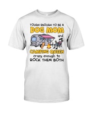 Dog Mom-Camping Queen Classic T-Shirt front