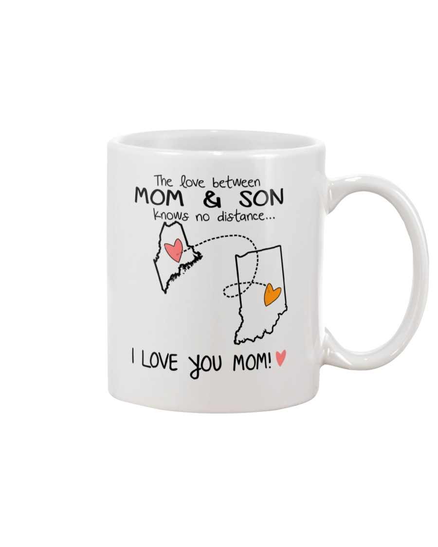 19 14 ME IN Maine Indiana Mom and Son D1 Mug