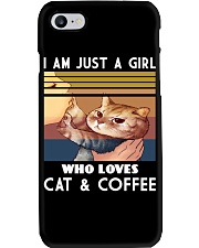 LOVE CAT AND COFFEE Phone Case tile