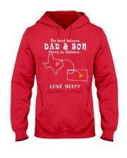 43 41 TEXAS SOUTH DAKOTA DAD SON Hooded Sweatshirt tile