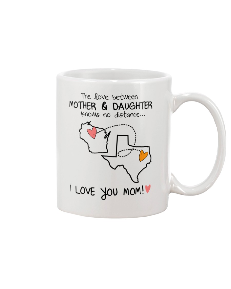49 43 WI TX Wisconsin Texas mother daughter D1 Mug