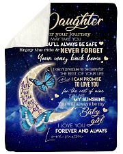 To My Daughter Sherpa Fleece Blanket tile