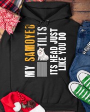 Samoyed Hooded Sweatshirt custom-hoodie-sweatshirt-lifestyle-front-231