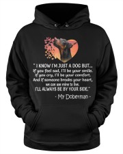 Doberman Hooded Sweatshirt apparel-hooded-sweatshirt-lifestyle-front-34