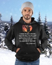 Doberman Hooded Sweatshirt custom-hoodie-sweatshirt-lifestyle-front-203