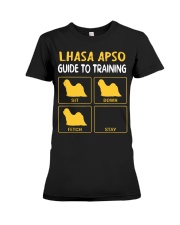 Lhasa Apso Guide To Training Premium Fit Ladies Tee tile