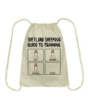 Shetland Sheepdog Guide To Training Drawstring Bag tile