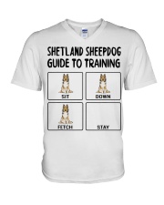 Shetland Sheepdog Guide To Training V-Neck T-Shirt tile