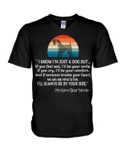 Kerry Blue Terrier V-Neck T-Shirt tile