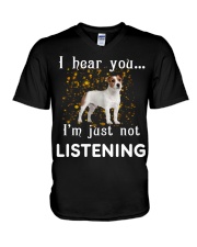 Jack Russell Terrier I hear you not listening V-Neck T-Shirt tile