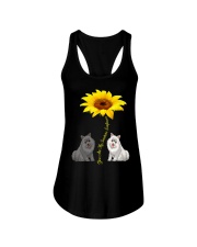 Samoyed You Are My Sunshine Sunflower Ladies Flowy Tank tile