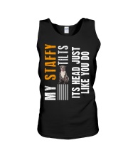 Staffordshire Bull Terrier Unisex Tank tile