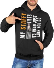 Staffordshire Bull Terrier Hooded Sweatshirt custom-hoodie-sweatshirt-lifestyle-front-169