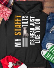 Staffordshire Bull Terrier Hooded Sweatshirt custom-hoodie-sweatshirt-lifestyle-front-231