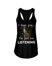 Catahoula Leopard Dog I hear you not listening Ladies Flowy Tank tile