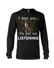 Catahoula Leopard Dog I hear you not listening Long Sleeve Tee tile