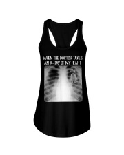 When Doctor Takes X-ray Of My Heart Black Mouth Cur Ladies Flowy Tank tile