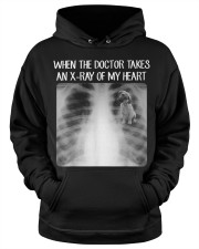When Doctor Takes X-ray Of My Heart Black Mouth Cur Hooded Sweatshirt apparel-hooded-sweatshirt-lifestyle-front-34