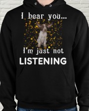 Bracco Italiano I hear you not listening Hooded Sweatshirt apparel-hooded-sweatshirt-lifestyle-front-58