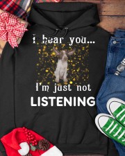 Bracco Italiano I hear you not listening Hooded Sweatshirt custom-hoodie-sweatshirt-lifestyle-front-231