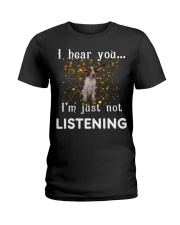 Bracco Italiano I hear you not listening Ladies T-Shirt tile