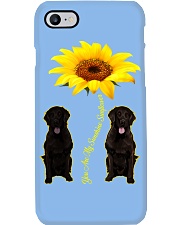 Flat Coated Retriever You Are My Sunshine Sunflower Phone Case tile