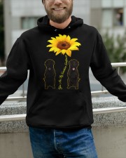 Flat Coated Retriever You Are My Sunshine Sunflower Hooded Sweatshirt apparel-hooded-sweatshirt-lifestyle-front-106