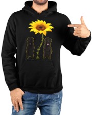 Flat Coated Retriever You Are My Sunshine Sunflower Hooded Sweatshirt custom-hoodie-sweatshirt-lifestyle-front-188