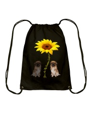 Tibetan Spaniel You Are My Sunshine Sunflower Drawstring Bag tile