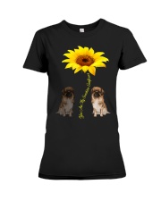 Tibetan Spaniel You Are My Sunshine Sunflower Premium Fit Ladies Tee tile