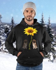 Tibetan Spaniel You Are My Sunshine Sunflower Hooded Sweatshirt custom-hoodie-sweatshirt-lifestyle-front-203