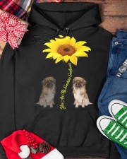 Tibetan Spaniel You Are My Sunshine Sunflower Hooded Sweatshirt custom-hoodie-sweatshirt-lifestyle-front-231