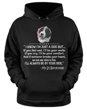 Saint Berdoodle Hooded Sweatshirt apparel-hooded-sweatshirt-lifestyle-front-34