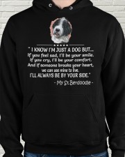 Saint Berdoodle Hooded Sweatshirt apparel-hooded-sweatshirt-lifestyle-front-58