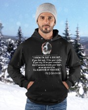 Saint Berdoodle Hooded Sweatshirt custom-hoodie-sweatshirt-lifestyle-front-203