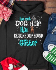 Redbone Coonhound It's Not Dog Hair Hooded Sweatshirt custom-hoodie-sweatshirt-lifestyle-front-231