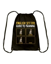 English Setter Guide To Training Drawstring Bag tile