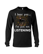 Doberman I hear you not listening Long Sleeve Tee tile