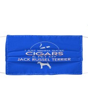 Jack Russel Terrier I Just Want To Smoke Cigars And Pet My Dog Mask tile