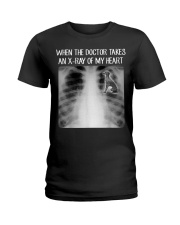 When Doctor Takes X-ray Of My Heart Italian Greyhound Ladies T-Shirt tile