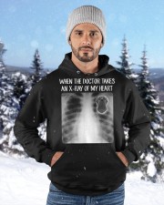 When Doctor Takes X-ray Of My Heart Fila Brasileiro Hooded Sweatshirt custom-hoodie-sweatshirt-lifestyle-front-203