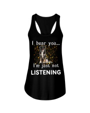 English Shepherd I hear you not listening Ladies Flowy Tank tile