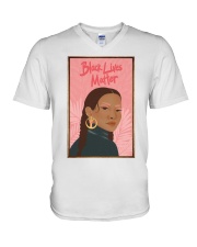 Black Live Matter V-Neck T-Shirt tile