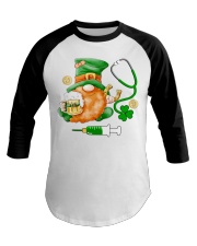 St Patrick's Day Gnome Baseball Tee tile