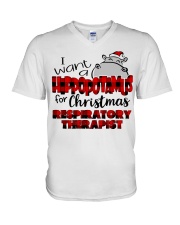 Respiratory Therapist - RT V-Neck T-Shirt tile