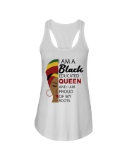 I am a Black Queen Ladies Flowy Tank tile
