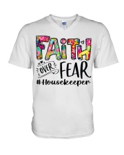 Housekeeper V-Neck T-Shirt tile