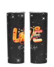 Caregiver Glitter Tumbler tile